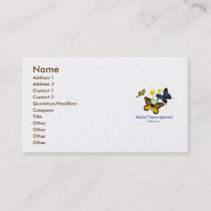 Butterfly MT Business Card