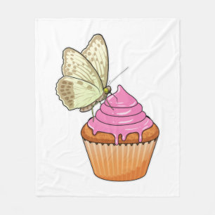 Butterfly Muffin Fleece Blanket