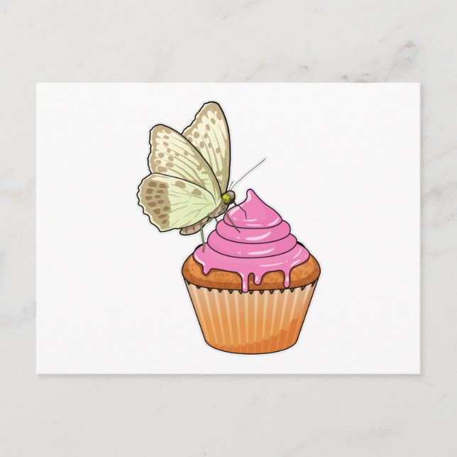 Butterfly Muffin Postcard (Front)