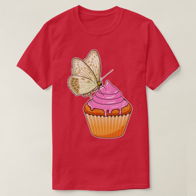 Butterfly Muffin T-Shirt (Design Front)