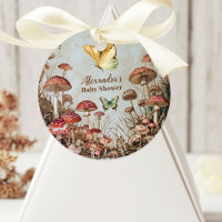 Butterfly Mushroom Woodland Nature Baby Shower