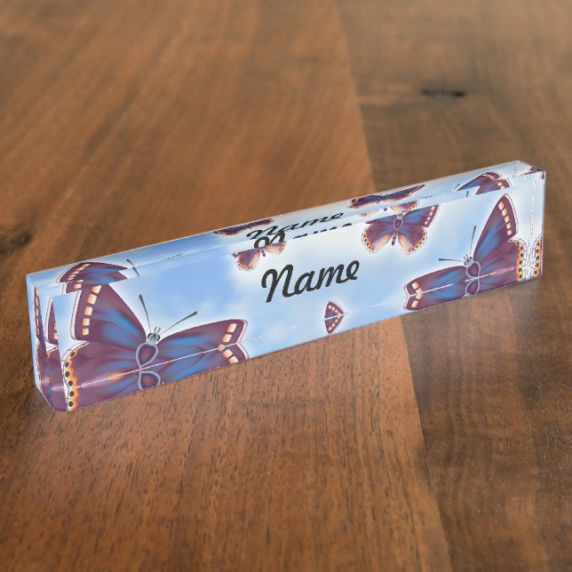 Butterfly Nameplate (Side)