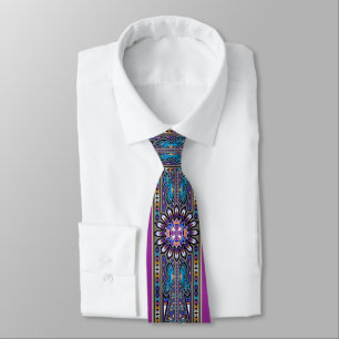 Butterfly Nation Purple Blue Tie