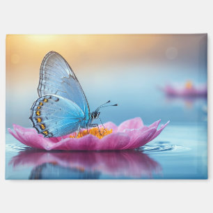 Butterfly Nature Colourful Wildlife Serene Flowers Magnet