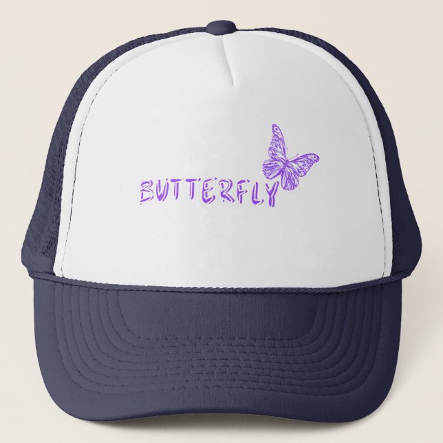 Butterfly, nature lover  trucker hat (Front)
