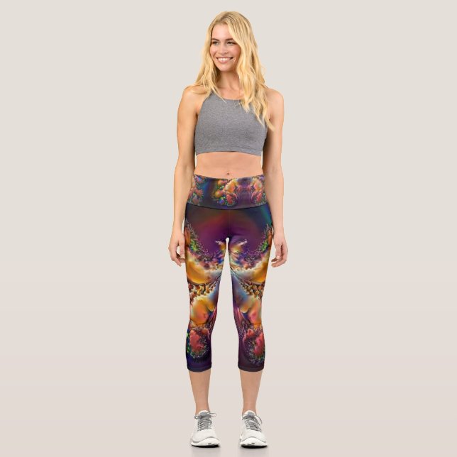 Butterfly nebula capri leggings (Front)