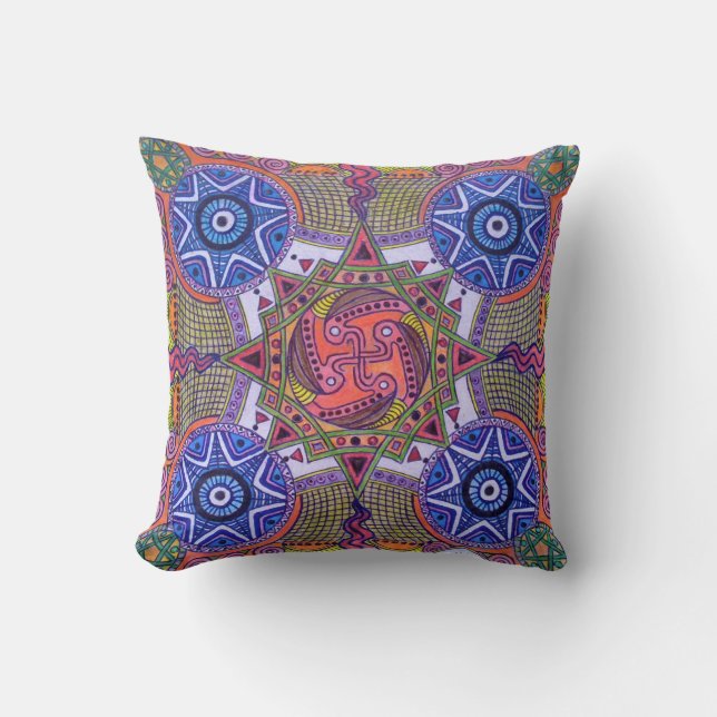 "Butterfly Nebula" (drawing) Cushion (Front)