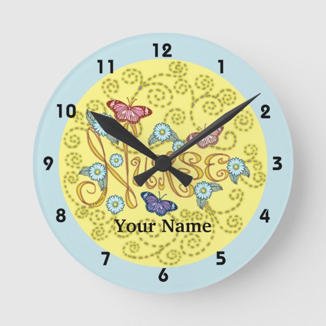 Butterfly  Nurse  clock  (Front)