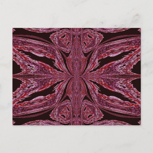 Butterfly of Red Postcard (Front)