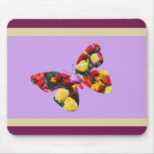 Butterfly of Tulips Mouse Pad