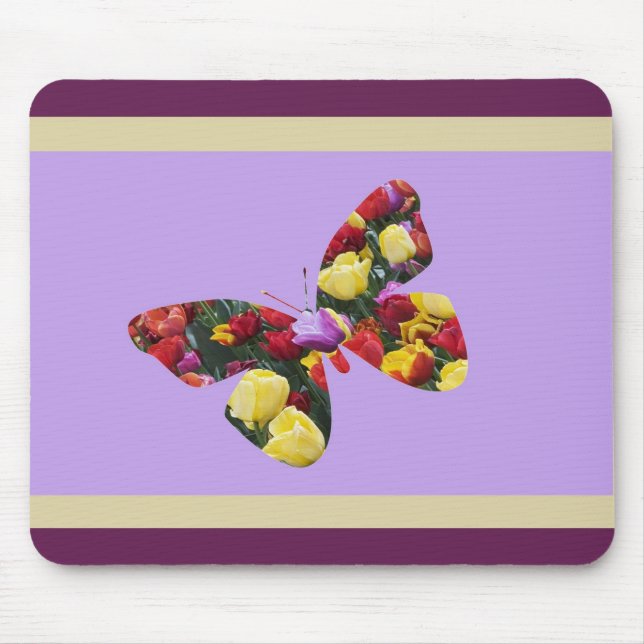 Butterfly of Tulips Mouse Pad (Front)