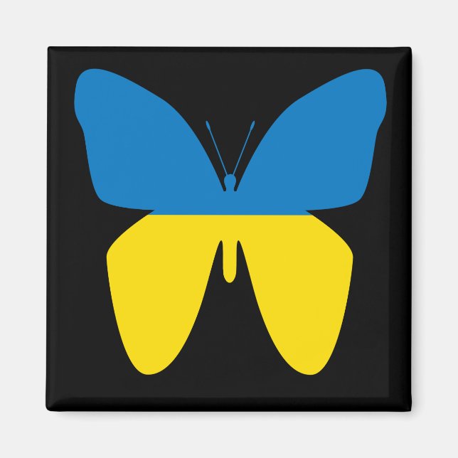 Butterfly of Ukraine Magnet (Front)