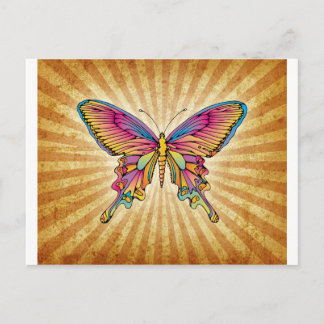 Butterfly on Background Postcard