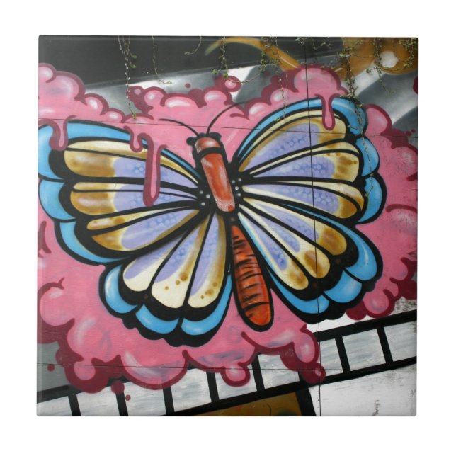 Butterfly on film tile (Front)