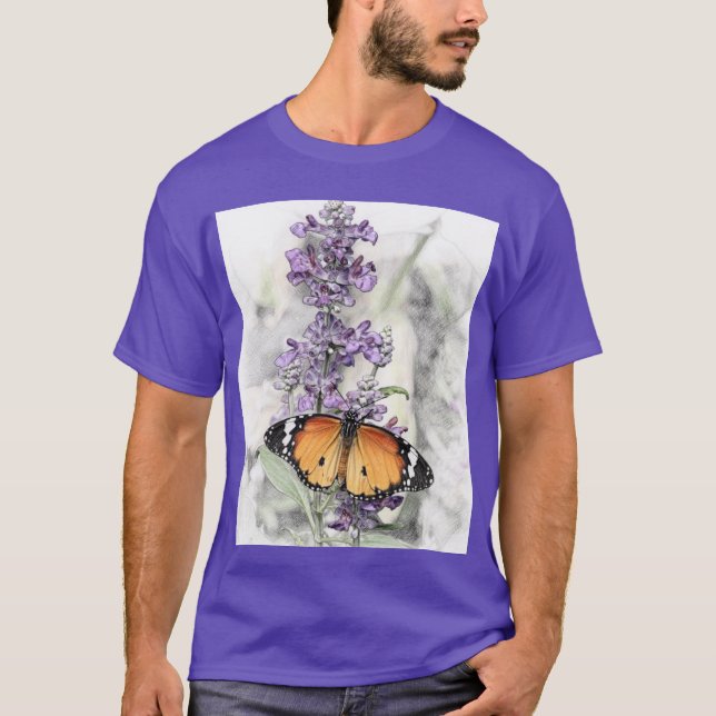 Butterfly on flower  1  T-Shirt (Front)