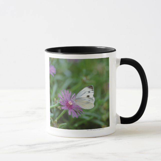 Butterfly on flower mug (Right)