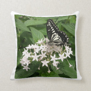 Butterfly on Flowers Cushion