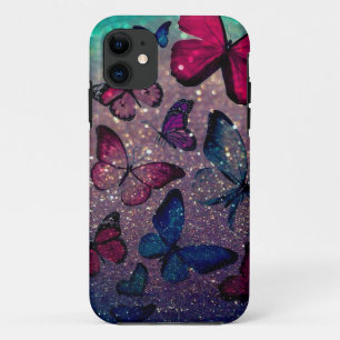 Butterfly on Glitter Case-Mate iPhone Case