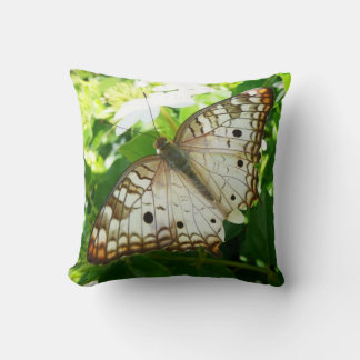 Butterfly on Jasmine Tropical Nature Photography Cushion