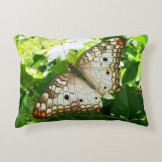 Butterfly on Jasmine Tropical Nature Photography Decorative Cushion