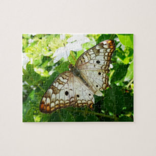 Butterfly on Jasmine Tropical Nature Photography Jigsaw Puzzle