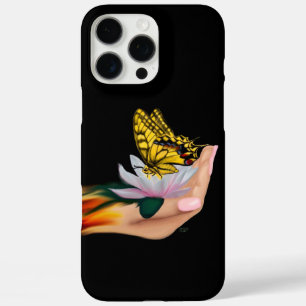 Butterfly on Lotus Bloom iPhone 16 Pro Max Case