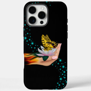 Butterfly on Lotus Bloom iPhone 16 Pro Max Case