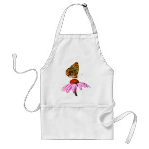 Butterfly On Purple Coneflower Standard Apron