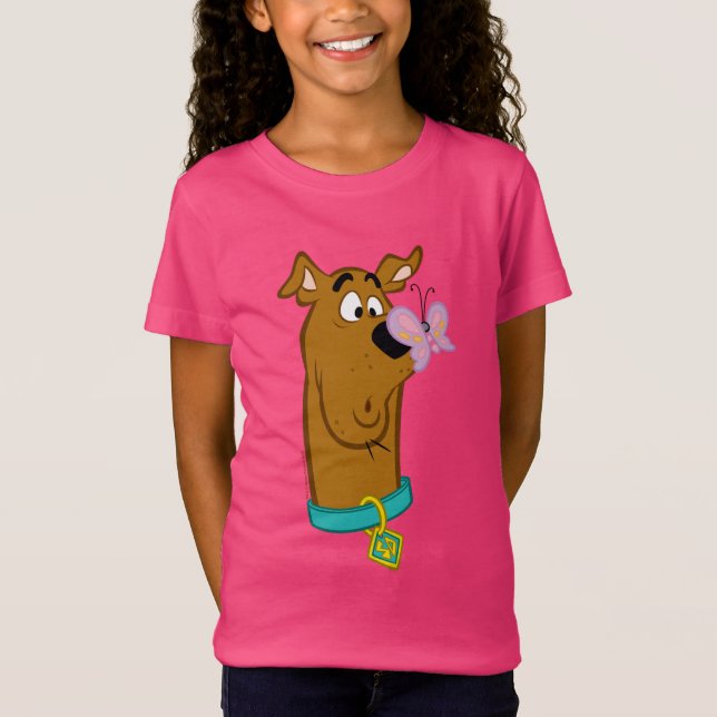 Butterfly On Scooby-Doo's Nose T-Shirt (Front)