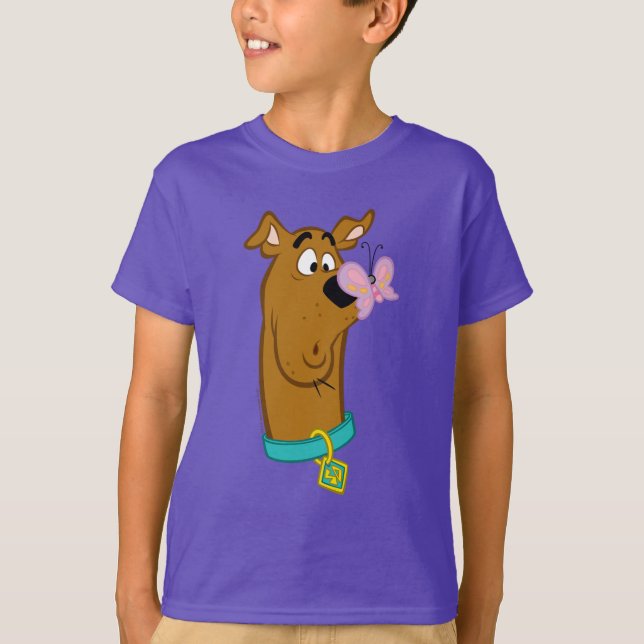 Butterfly On Scooby-Doo's Nose T-Shirt (Front)
