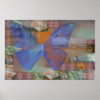 Butterfly on the Wall Poster