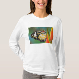 Butterfly on Tropical Flower T-Shirt