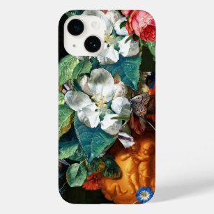 BUTTERFLY ON WHITE FLOWERS Floral Case-Mate iPhone 14 Case