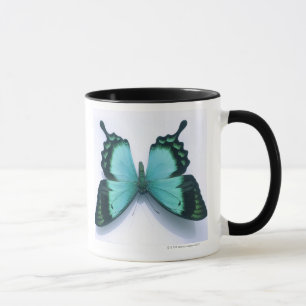 Butterfly on white mug
