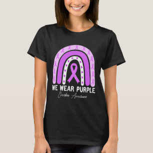 Butterfly Overdose Awareness Month Purple Ribbon T-Shirt