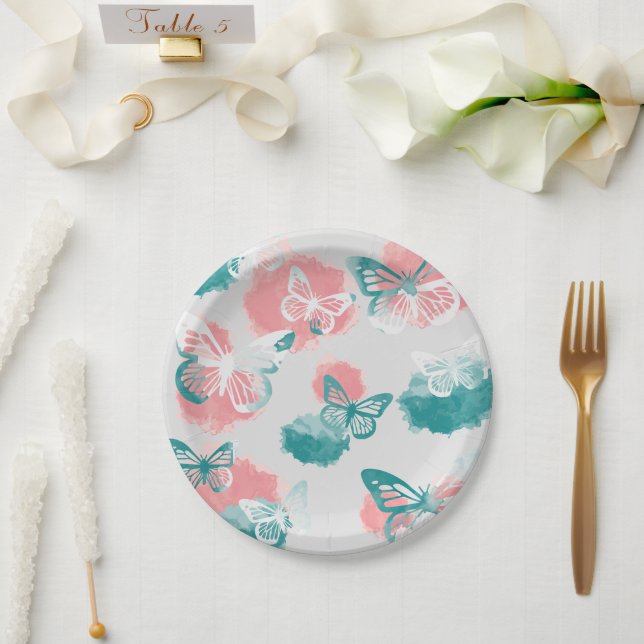 Butterfly Paper Plate (Wedding)