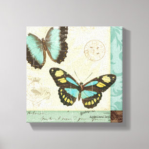 Butterfly Patchwork Canvas Print