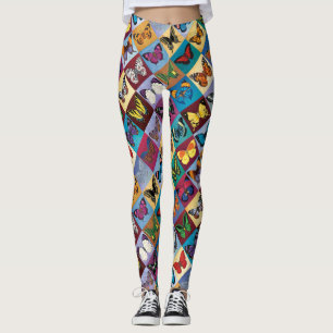 Butterfly Patchwork Leggings