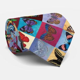Butterfly Patchwork Tie
