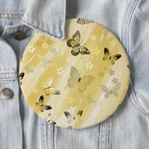 Butterfly Pattern 10 6 Cm Round Badge