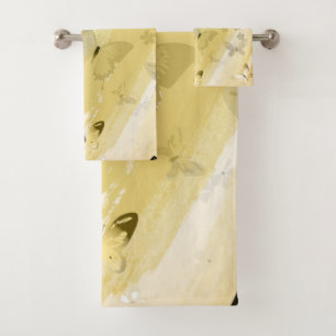 Butterfly Pattern 10 Bath Towel Set