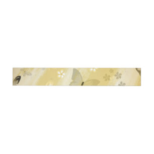 Butterfly Pattern 10 Wrap Around Label