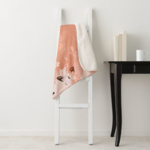 Butterfly Pattern 11 Sherpa Blanket