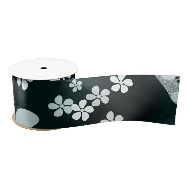 Butterfly Pattern 14 Satin Ribbon (Spool)