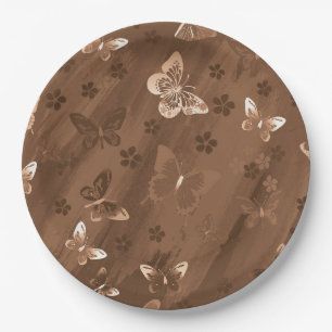 Butterfly Pattern 15 Paper Plate