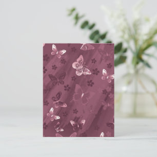 Butterfly Pattern 16 Holiday Postcard