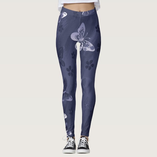 Butterfly Pattern 17 Leggings (Front)