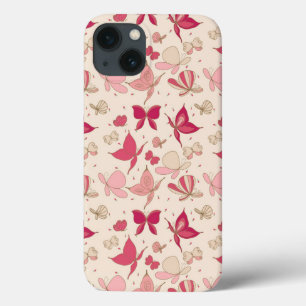 butterfly pattern 2 iPhone 13 case