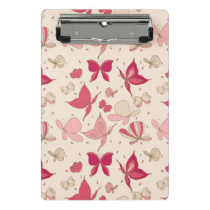 butterfly pattern 2 mini clipboard