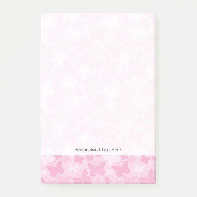 Butterfly pattern 2 post-it notes (Front)